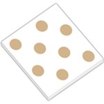 Polka Dots - Tan Brown on White Small Memo Pads