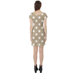 Short Sleeve Skater Dress Back