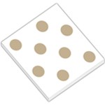 Polka Dots - Khaki Brown on White Small Memo Pads