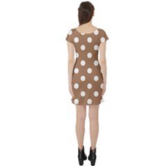 Short Sleeve Skater Dress Back