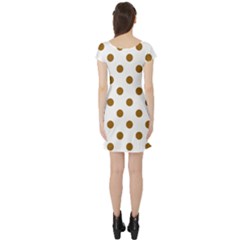 Short Sleeve Skater Dress Back