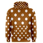 Polka Dots - White on Brown Men s Pullover Hoodie