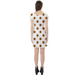 Short Sleeve Skater Dress Back