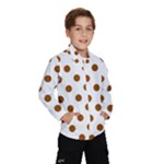 Polka Dots - Brown on White Wind Breaker (Kids)