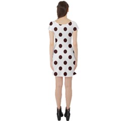 Short Sleeve Skater Dress Back
