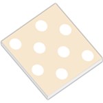 Polka Dots - White on Champagne Orange Small Memo Pads