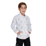 Polka Dots - Champagne Orange on White Wind Breaker (Kids)