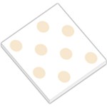 Polka Dots - Champagne Orange on White Small Memo Pads