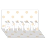 Polka Dots - Champagne Orange on White #1 MOM 3D Greeting Cards (8x4)