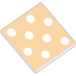 Polka Dots - White on Sunset Orange Small Memo Pads
