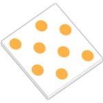 Polka Dots - Pastel Orange on White Small Memo Pads