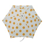 Polka Dots - Pastel Orange on White Mini Umbrella