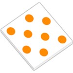 Polka Dots - Dark Orange on White Small Memo Pads