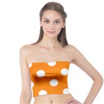 Polka Dots - White on Orange Tube Top