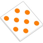 Polka Dots - Orange on White Small Memo Pads