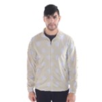 Polka Dots - White on Cornsilk Yellow Wind Breaker (Men)