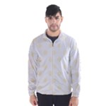 Polka Dots - Cornsilk Yellow on White Wind Breaker (Men)