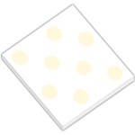 Polka Dots - Cornsilk Yellow on White Small Memo Pads