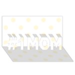 Polka Dots - Cornsilk Yellow on White #1 MOM 3D Greeting Cards (8x4)