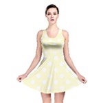 Polka Dots - White on Cream Yellow Reversible Skater Dress
