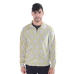 Polka Dots - White on Cream Yellow Wind Breaker (Men)