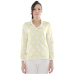 Polka Dots - White on Cream Yellow Wind Breaker (Women)