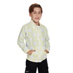 Polka Dots - White on Cream Yellow Wind Breaker (Kids)