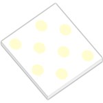 Polka Dots - Cream Yellow on White Small Memo Pads