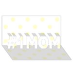 Polka Dots - Cream Yellow on White #1 MOM 3D Greeting Cards (8x4)