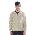 Polka Dots - White on Blond Yellow Wind Breaker (Men)