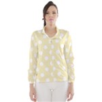 Polka Dots - White on Blond Yellow Wind Breaker (Women)