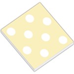 Polka Dots - White on Blond Yellow Small Memo Pads