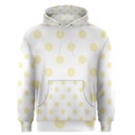 Polka Dots - Blond Yellow on White Men s Pullover Hoodie