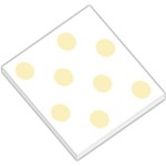 Polka Dots - Blond Yellow on White Small Memo Pads