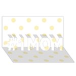 Polka Dots - Blond Yellow on White #1 MOM 3D Greeting Cards (8x4)