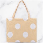 Polka Dots - White on Navajo White Yellow Mini Tote Bag