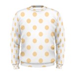 Polka Dots - Navajo White Yellow on White Men s Sweatshirt