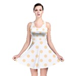 Polka Dots - Navajo White Yellow on White Reversible Skater Dress