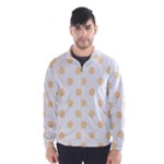 Polka Dots - Navajo White Yellow on White Wind Breaker (Men)
