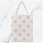 Polka Dots - Navajo White Yellow on White Classic Tote Bag