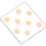 Polka Dots - Navajo White Yellow on White Small Memo Pads