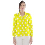 Polka Dots - White on Yellow Wind Breaker (Women)