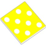 Polka Dots - White on Yellow Small Memo Pads