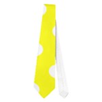 Polka Dots - White on Yellow Necktie (One Side)