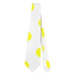 Polka Dots - Yellow on White Necktie (Two Side)