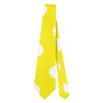 Polka Dots - White on Canary Yellow Necktie (Two Side)
