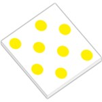 Polka Dots - Canary Yellow on White Small Memo Pads