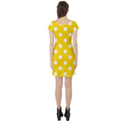 Short Sleeve Skater Dress Back
