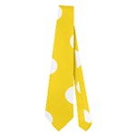 Polka Dots - White on Gold Yellow Necktie (Two Side)