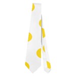 Polka Dots - Gold Yellow on White Necktie (Two Side)
